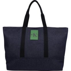 Calvin Klein Jeans CARRYALL TOTE Torba na zakupy blue. Niebieskie shopper bag damskie Calvin Klein Jeans, z jeansu. Za 549,00 zł.