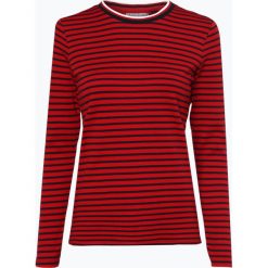 Marie Lund - Damska koszulka z długim rękawem, czerwony. Czerwone koszulki damskie marki Marie Lund, m, w paski, z bawełny, bez kołnierzyka. Za 49,95 zł.
