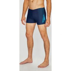 Speedo - Kąpielówki. Niebieskie kąpielówki męskie marki Speedo, xl, z nadrukiem, z dzianiny. W wyprzedaży za 99,90 zł.