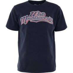 Koszulki polo: White Mountaineering PRNTED TSHIRT TEAM WHITEMOUNTA Tshirt z nadrukiem navy