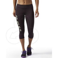 LEGGINSY SPARTAN RACE CAPRI REEBOK BR0015. Spodnie damskie Reebok, ze skóry. W wyprzedaży za 79,99 zł.