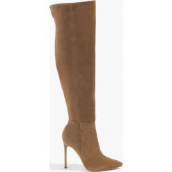 Buty zimowe damskie: Kozaki brązowe Elena