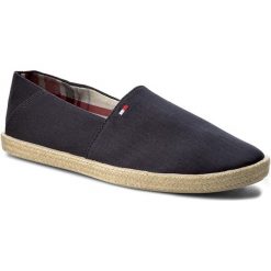 Espadryle TOMMY HILFIGER - Easy Summer Slip On FM0FM00569 Midnight 403. Niebieskie espadryle męskie TOMMY HILFIGER, z materiału. W wyprzedaży za 159,00 zł.