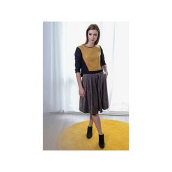 Spódnica CALISTA. Brązowe spódniczki Anna bartula, xs, z satyny, midi. Za 199,00 zł.