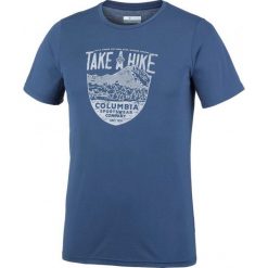 T-SHIRT LANEY HILL CARBON. T-shirty męskie Columbia, m, bez wzorów, z wiskozy, bez kołnierzyka. Za 129,99 zł.