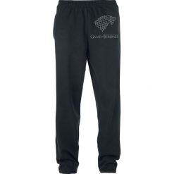 Gra o Tron House Stark Spodnie dresowe czarny. Czarne spodnie męskie marki Gra o Tron, l, z nadrukiem, z dresówki, długie. Za 121,90 zł.