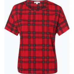 Marie Lund - T-shirt damski, czerwony. Czerwone t-shirty damskie Marie Lund, s, bez wzorów, z bawełny, z dekoltem karo. Za 89,95 zł.