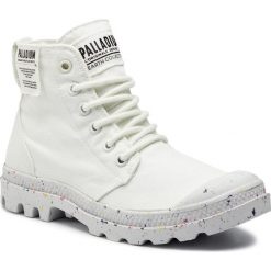 Trapery PALLADIUM - Pampa Hi Organic 96199-116 Star White. Białe trapery damskie Palladium, z tworzywa sztucznego, retro, bez obcasa, bez zapięcia. Za 359,00 zł.