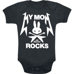 Body niemowlęce: Six Bunnies My Mom Rocks Body czarny