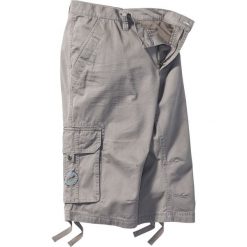 Długie bermudy bojówki Loose Fit bonprix szary. Szare bermudy męskie bonprix. Za 109,99 zł.
