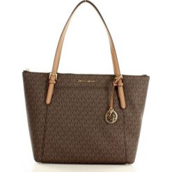 Markowa torebka shopper tote bag MICHAEL KORS - CIARA - BROWN/ ACRN. Brązowe kuferki damskie marki Michael Kors. Za 1399,00 zł.