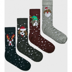 Jack & Jones - Skarpety (4-pack). Szare skarpetki męskie Jack & Jones, bez wzorów, z elastanu. W wyprzedaży za 29,90 zł.