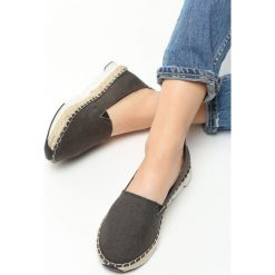 Espadryle damskie: Grafitowe Espadryle Anthi