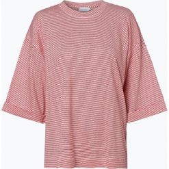 Calvin Klein Womenswear - Koszulka damska z dodatkiem lnu, czerwony. Czerwone koszulki damskie marki Calvin Klein Womenswear, m, w paski, z materiału, bez kołnierzyka. Za 299,95 zł.