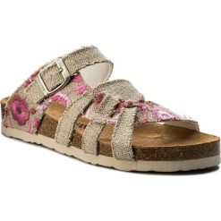 Klapki DR. BRINKMANN - 701142 Beige 8. Brązowe klapki damskie marki Dr. Brinkmann, bez wzorów, ze skóry, bez obcasa. W wyprzedaży za 149,00 zł.