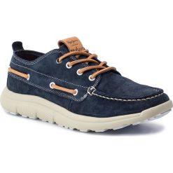 Półbuty PEPE JEANS - Hike Boat PMS30529 Navy 595. Niebieskie półbuty męskie Pepe Jeans, na co dzień, bez wzorów, z jeansu, eleganckie, bez zapięcia. W wyprzedaży za 209,00 zł.
