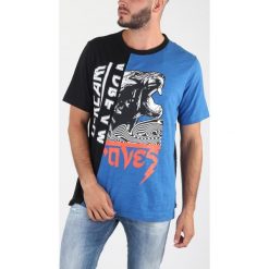 Diesel T-Just-Cut-W Koszulka Czarny Niebieski. Niebieskie podkoszulki męskie Diesel, s, z nadrukiem, z bawełny, z krótkim rękawem. Za 292,95 zł.
