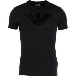 Emporio Armani LOGO FLOCK Tshirt z nadrukiem nero. Czarne koszulki polo Emporio Armani, m, z nadrukiem, z bawełny. Za 369,00 zł.
