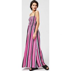 Sukienka maxi. Sukienki damskie Moodo, xl, bez wzorów, bez kołnierzyka, bez rękawów, maxi. Za 59,99 zł.