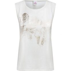 T-shirt DEHA EASY. Brązowe bluzki dziewczęce Deha, z nadrukiem, bez kołnierzyka, bez rękawów, bez kaptura. W wyprzedaży za 125,00 zł.