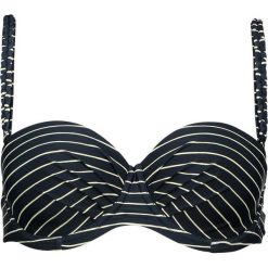Biustonosz bikini "Sesto" w kolorze granatowo-białym. Niebieskie stroje kąpielowe dwuczęściowe damskie marki Brunotti, w paski. W wyprzedaży za 65,95 zł.