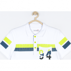Koszulka. Białe t-shirty chłopięce IRON BOY, z aplikacjami, z bawełny, z krótkim rękawem. Za 55,90 zł.