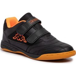 Sneakersy KAPPA - Kicjkoff Oc T 260695T Black/Orange 1144. Czarne trampki chłopięce Kappa, bez wzorów, ze skóry ekologicznej, na rzepy. Za 99,00 zł.