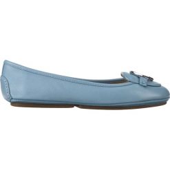 Michael Kors Lilie Baleriny Niebieski. Niebieskie baleriny damskie Michael Kors, bez wzorów, ze skóry, bez obcasa. Za 533,95 zł.