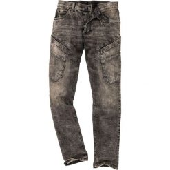 Dżinsy ze stretchem Slim Fit Straight bonprix czarny "used". Jeansy męskie bonprix. Za 129,99 zł.