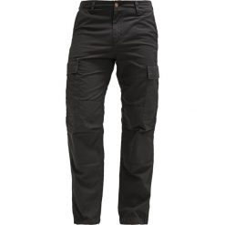Carhartt WIP REGULAR COLUMBIA Bojówki black rinsed. Czarne spodnie męskie marki Carhartt WIP, m, bez wzorów, z bawełny. Za 419,00 zł.