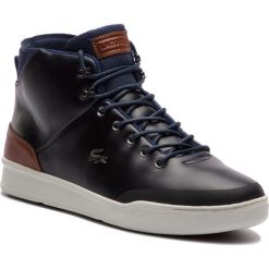 Sneakersy LACOSTE - Explorateur Classic 318 1 Cam 7-36CAM00252Q8 Nvy/Brw. Czarne sneakersy męskie marki Lacoste, na co dzień, bez wzorów, ze skóry, eleganckie, bez zapięcia. W wyprzedaży za 389,00 zł.