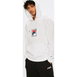 Fila - Bluza. Szare bluzy męskie rozpinane marki Fila, l, z aplikacjami, z bawełny, z kapturem. Za 349,90 zł.