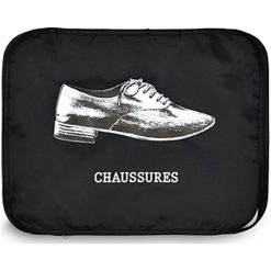 Walizki: Worek „Tidy” w kolorze czarno-białym – 36 x 28,5 kg x 13,5 cm na buty
