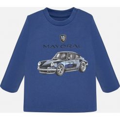 Mayoral - Longsleeve dziecięcy 74-98 cm. Czerwone t-shirty chłopięce Mayoral, z nadrukiem, z bawełny, z długim rękawem. W wyprzedaży za 44,90 zł.