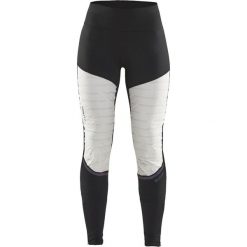 Craft Spodnie Subz Padded Tights Biało/Czarne M. Czarne spodnie damskie Craft, m, z podwyższonym stanem. Za 379,00 zł.