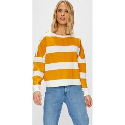 Only - Bluza Kamma. Żółte bluzy damskie marki ONLY, s, z bawełny, bez kaptura. W wyprzedaży za 79,90 zł.