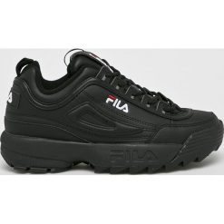 Fila - Buty Disruptor Low. Czarne buty sportowe damskie Fila, z materiału, sportowe. W wyprzedaży za 359,90 zł.