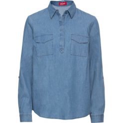 Tunika dżinsowa, długi rękaw bonprix jasnoniebieski. Niebieskie tuniki damskie bonprix. Za 32,99 zł.