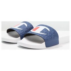 Buty damskie: Champion Reverse Weave POOL SLIDES Sandały kąpielowe white/navy