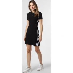FILA - Sukienka damska – Taniel, czarny. Czarne sukienki damskie Fila, m, z napisami, z dżerseju, sportowe, bez kołnierzyka, bez rękawów, sportowe. Za 269,95 zł.