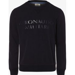 Aeronautica - Męska bluza nierozpinana, niebieski. Niebieskie bluzy męskie Aeronautica, xl, z nadrukiem. Za 299,95 zł.