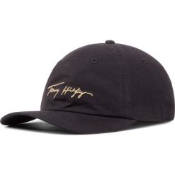 Czapka z daszkiem TOMMY HILFIGER - Signature Cap AW0AW08482 BDS. Czarne czapki damskie TOMMY HILFIGER, bez wzorów, z bawełny. Za 179,00 zł.