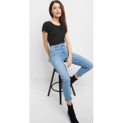 T-shirt basic. Niebieskie koszulki damskie marki Orsay, xs, bez wzorów, z bawełny, bez kołnierzyka, z krótkim rękawem. Za 19,99 zł.