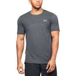 Under Armour Seamless Koszulka Szary. Szare podkoszulki męskie Under Armour, xl, bez wzorów, z poliesteru, z krótkim rękawem. Za 206,95 zł.