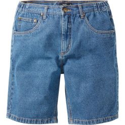 Bermudy dżinsowe bonprix niebieski. Niebieskie jeansy męskie bonprix, m, w paski, z jeansu. Za 69,99 zł.