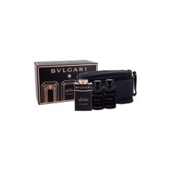 Kosmetyczki męskie: Bvlgari Man In Black zestaw Edp 100ml + 75ml Balsam po goleniu + 75ml Żel pod prysznic + Kosmetyczka dla mężczyzn