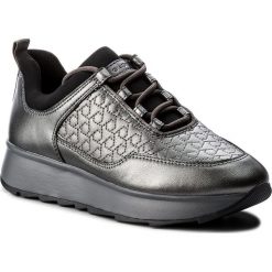 Sneakersy GEOX - D Gendry C D845TC 0BVNF C1G9F Gun/Dk Grey. Szare półbuty damskie Geox, ze skóry. W wyprzedaży za 329,00 zł.