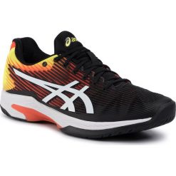 Buty ASICS - Solution Speed Ff 1041A003 Koi/White 809. Czarne buty sportowe męskie Asics, z tworzywa sztucznego, bez zapięcia, tenisowe. W wyprzedaży za 399,00 zł.