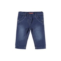Staccato Girls Baby Spodnie Termojeans Punkte blue denim. Niebieskie spodnie niemowlęce marki Staccato, z bawełny. Za 65,00 zł.