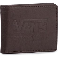Duży Portfel Męski VANS - Logo Walle VN0A3IHEDRB1 Dark Brown. Pomarańczowe portfele męskie Vans, bez wzorów, ze skóry ekologicznej. Za 129,00 zł.